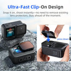 aMagisn AP26 Filter For GoPro HERO13 Black / 12 Black / 11 Black / 10 Black / 9 Black / 11Mini Black, UV, CPL, ND8/ND16/ND32/ND64, CPL/ND8/ND16/ND32