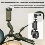 For Insta360, DJI, GoPro Cameras Metal Arm Clamp Holder Cycling Bracket, HM07