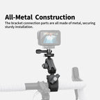 For Insta360, DJI, GoPro Cameras Metal Arm Clamp Holder Cycling Bracket, HM07