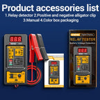 ANENG 12V/24V Car Battery Relay Four-Pin Digital Display Tester