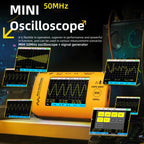 Miniature Oscilloscope Signal Generator Rechargeable Handheld Color Screen 50MHz Oscilloscope, OT4