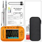 Miniature Oscilloscope Signal Generator Rechargeable Handheld Color Screen 50MHz Oscilloscope, OT4