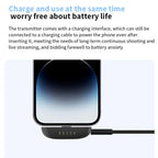 One To Two Mini Wireless Collar-clip Noise-cancelling Microphone With Charging Case