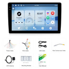 Universal Android 15 Central Control Large Screen Car Wireless Carplay Navigation Integrated Machine, 9 inch 4+64G, 9 inch 4+128G, 10 inch 4+64G, 10 inch 4+128G