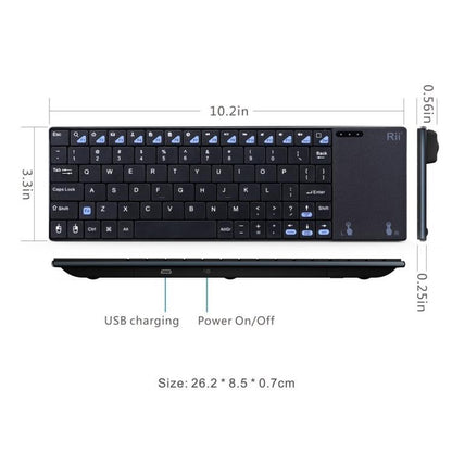 Rii K12+ Office Computer Notebook Silent 2.4GHz Wireless Mini Keyboard