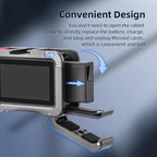 For DJI Action 5 Pro/Action 4/Action 3 Flymile Aluminum Alloy Camera Cage Protective Metal Frame, AC4003 Cage