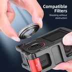 For DJI Action 5 Pro/Action 4/Action 3 Flymile Aluminum Alloy Camera Cage Protective Metal Frame, AC4003 Cage