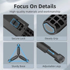 Flymile Extendable Mini Tripod With 1/4-Inch Screw For Action Cameras, Phone Clip Set, Nut Adapter Set