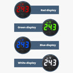 LED Digital Display Circular Voltage Meter, Red DC 7-120V, Green DC 7-120V, Blue DC 7-120V, White DC 7-120V, Red AC 65-265V, Green AC 65-265V, Blue AC 65-265V, White AC 65-265V
