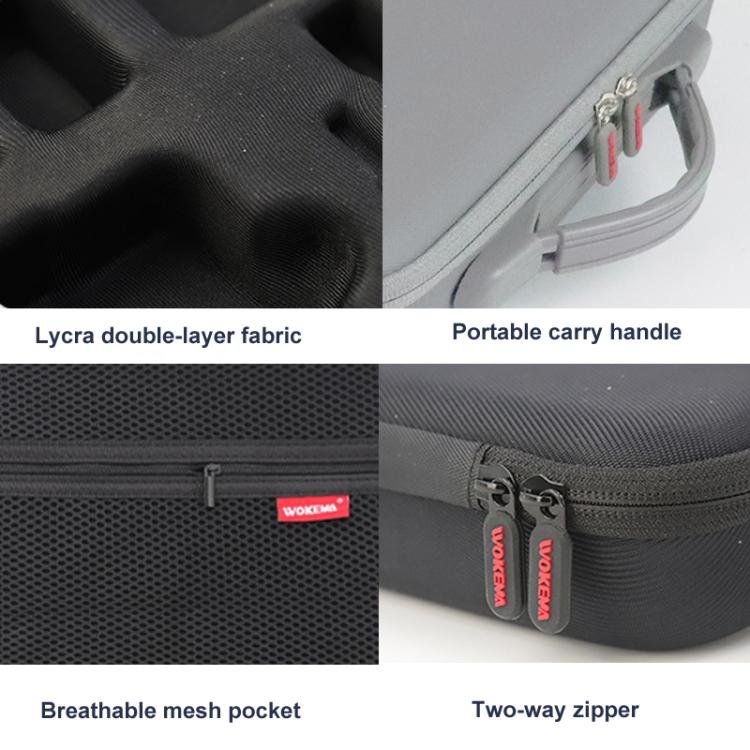 Carrying Case For DJI Action 5 Pro /Action 4 / Action 3 All-in-One Kit Durable Shoulder & Hand Carry Bag