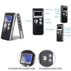 High-Definition Noise Reduction Control Ultra-Long Standby Conference Recorder, Black 64GB, Blue 64GB, Black 128GB, Blue 128GB