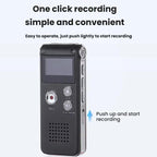 High-Definition Noise Reduction Control Ultra-Long Standby Conference Recorder, Black 64GB, Blue 64GB, Black 128GB, Blue 128GB
