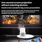 HY200 Home 1080P Projector Mini HD Smart WiFi Projector, US Plug, EU Plug, UK Plug, AU Plug