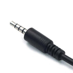 10pcs 3.5mm Male Round Head To USB 2.0 Female USB Disk Car MP3 Data Transmission Cable, 10pcs