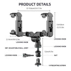 Car Rearview Mirror Bracket Camera Mobile Phone Fixing Base Accessories, With Phone Clip