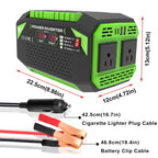 Gurxun Car Pure Sine Wave Inverter Dual AC Sockets + 2 USB + 2 Type-C Ports Outdoor Car Power Converter, 300W EU Plug, 500W EU Plug, 300W US Plug, 500W US Plug, 300W Brazil Plug 12V To 110V, 300W Brazil Plug 12V To 220V, 500W Brazil Plug 12V To 110V   ...