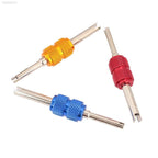5pcs Aluminum Alloy Car Air Conditioner Valve Core Installation Removal Double-Head Wrench, Valve Core Wrench