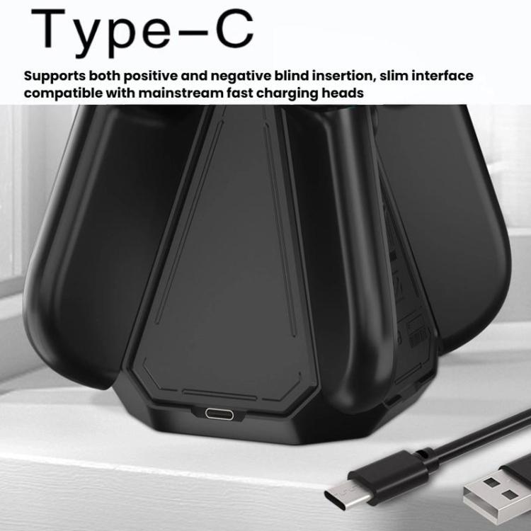 For Nintendo Switch 2 Joy-Con Controllers 4 In 1 Triangular Charging Base With RGB Light, S219