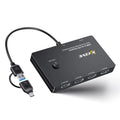 USB / Type-C To 4 HDMI Port Adapter KVM Switch, MSTH14