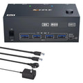 KCEVE KC-KVM204DH 2 In 4 Out 8K 60Hz KVM Switch For 2 Computer 4 Monitors, US Plug, EU Plug, AU Plug, UK Plug