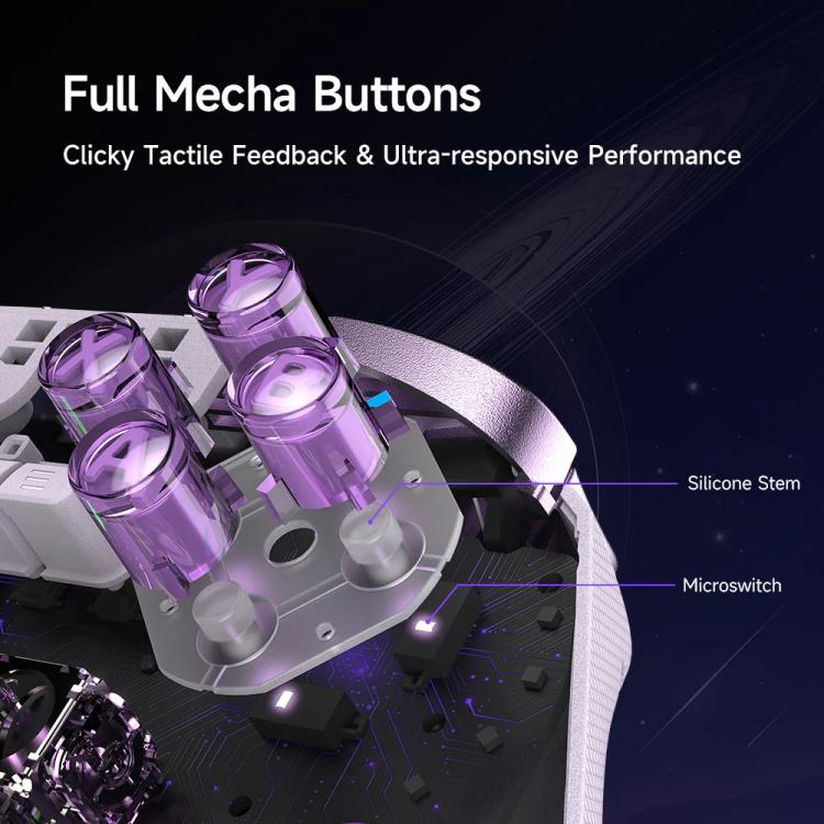 EasySMX D10 Wireless Gaming Controller with Dual-Mode Triggers & TMR Hall Effect Joysticks Charging Dock for PC/Switch/Phone/Steam
