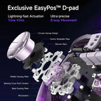 EasySMX D10 Wireless Gaming Controller with Dual-Mode Triggers & TMR Hall Effect Joysticks Charging Dock for PC/Switch/Phone/Steam