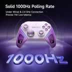 EasySMX D10 Wireless Gaming Controller with Dual-Mode Triggers & TMR Hall Effect Joysticks Charging Dock for PC/Switch/Phone/Steam