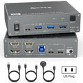 KVEVE KC-KVM202CH USB 3.0 Dual Monitor 4K 60Hz KVM Switch, US Plug, EU Plug, AU Plug, UK Plug