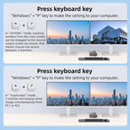 KVEVE KC-KVM202CH USB 3.0 Dual Monitor 4K 60Hz KVM Switch, US Plug, EU Plug, AU Plug, UK Plug