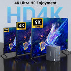KVEVE KC-KVM202CH USB 3.0 Dual Monitor 4K 60Hz KVM Switch, US Plug, EU Plug, AU Plug, UK Plug