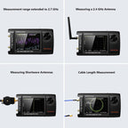 PORTXVNSA VNA-H4 Plus 4 inch IPS Screen Portable Handheld Vector Antenna Analyzer MF HF VHF UHF, Without Memory Card, With 32G Memory Card