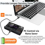 PORTXVNSA VNA-H4 Plus 4 inch IPS Screen Portable Handheld Vector Antenna Analyzer MF HF VHF UHF, Without Memory Card, With 32G Memory Card