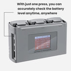 For DJI Mini 2 SE/Mini 2/Mini 4K YX 3-way Battery Charging Hub With Color Screen, Color Screen Charging Hub
