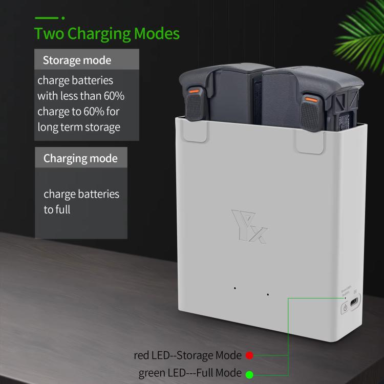 For DJI Avata 2 YX Dual-Channel Battery Charging Hub Smart Maintenance Station