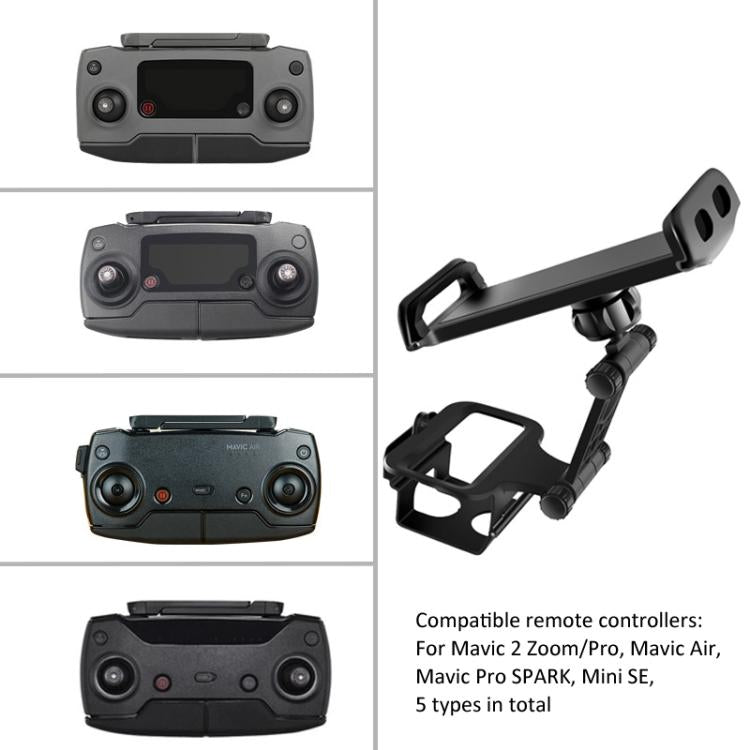 Phone Tablet Holder Mount for DJI Mini SE/Mavic Pro/Mavic Air/Spark/ Mavic 2 Pro/Zoom Remote Controller, Plastic Nut, Aluminum Alloy Nut