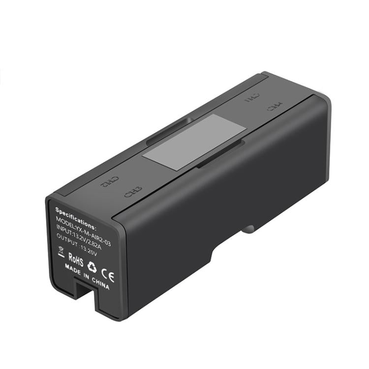 For DJI Mavic Air 2 YX Battery Charger Hub With LCD Display 4-Slot Intelligent Charging Station, For DJI Mavic Air 2