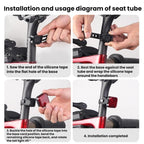 Bicycle Charging Taillights Smart Brake Sensing Taillights Night Riding Waterproof Warning Lights, Seat Cushion, Seat Post