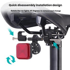 Bicycle Charging Taillights Smart Brake Sensing Taillights Night Riding Waterproof Warning Lights, Seat Cushion, Seat Post