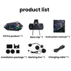Motorcycle Helmet Waterproof Noise-reducing Headset, Soft Mic, Hard Mic