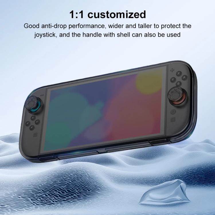 For Nintendo Switch 2 Console Crystal Storage Case Organizer Anti-Scratch Travel Box With 14 Game Card Slots, Host case Clear Black, Host case Clear White
