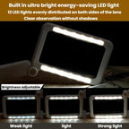 3.5X 12LED Folding Magnifying Glass Handheld Reading Glass With Charge Display, 3.5X