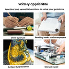 5x 10x Desktop Handheld Magnifying Glass 32 LEDs Soldering Iron Maintenance Workbench