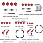 For DJI Avata 2 BRDRC Motor Dust Protection Cover Accessories, Motor Cover, Bottom Cover + Lens Cover, Bottom Cover + Gimbal Bumper, Bottom Cover + Protection Ring, Bottom Cover + Gimbal Bumper + Protection Ring