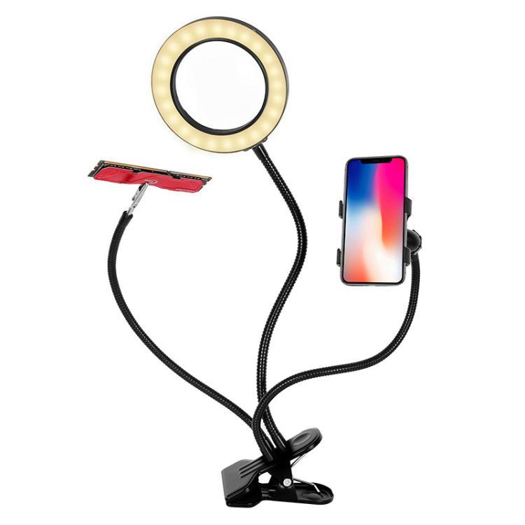 10X 72LEDs Optical Magnifying Glass Hose Type Mobile Phone Holder, 10X