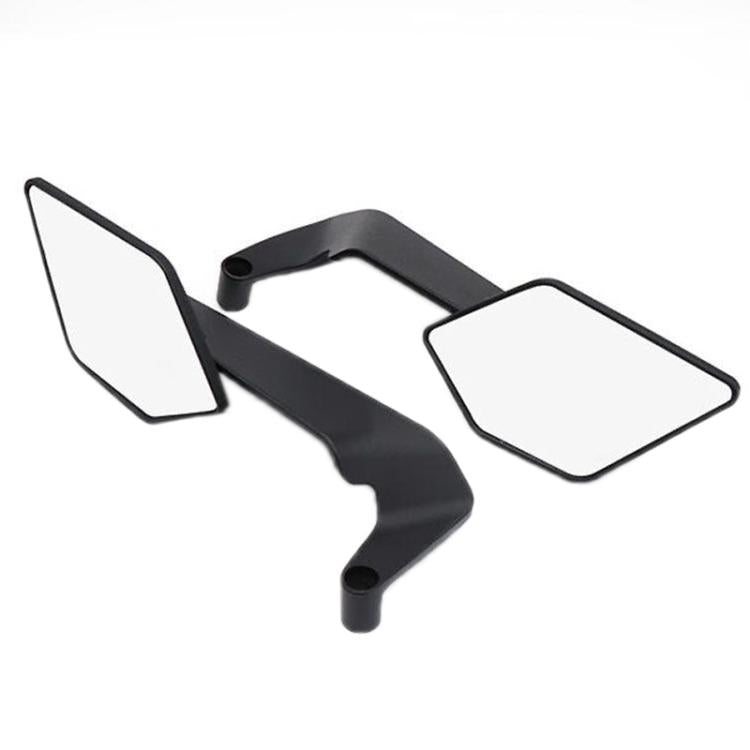 Motorcycle Universal Aluminum Alloy Wind Wing Rearview Mirror, White Mirror
