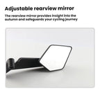 Motorcycle Universal Aluminum Alloy Wind Wing Rearview Mirror, White Mirror