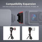 For DJI Osmo Action 5 Pro/Action 4/Action 3 Magnetic Quick Release Adapter with Cold Shoe Mount Base, For DJI Osmo Action 5 Pro