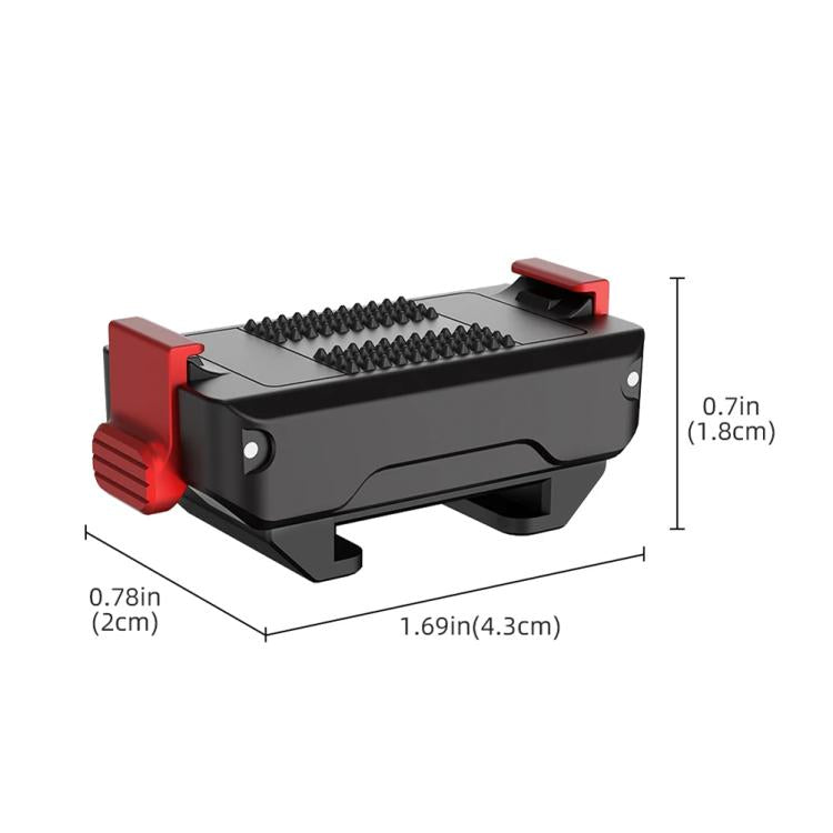 For DJI Osmo Action 5 Pro/Action 4/Action 3 Magnetic Quick Release Adapter with Cold Shoe Mount Base, For DJI Osmo Action 5 Pro