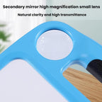 5/10X 48LEDs Magnifier 3 Colors Cold Warm Brightness Adjustment Handheld Loupe, Battery Orange, Charging Orange, Battery Blue, Charging Blue