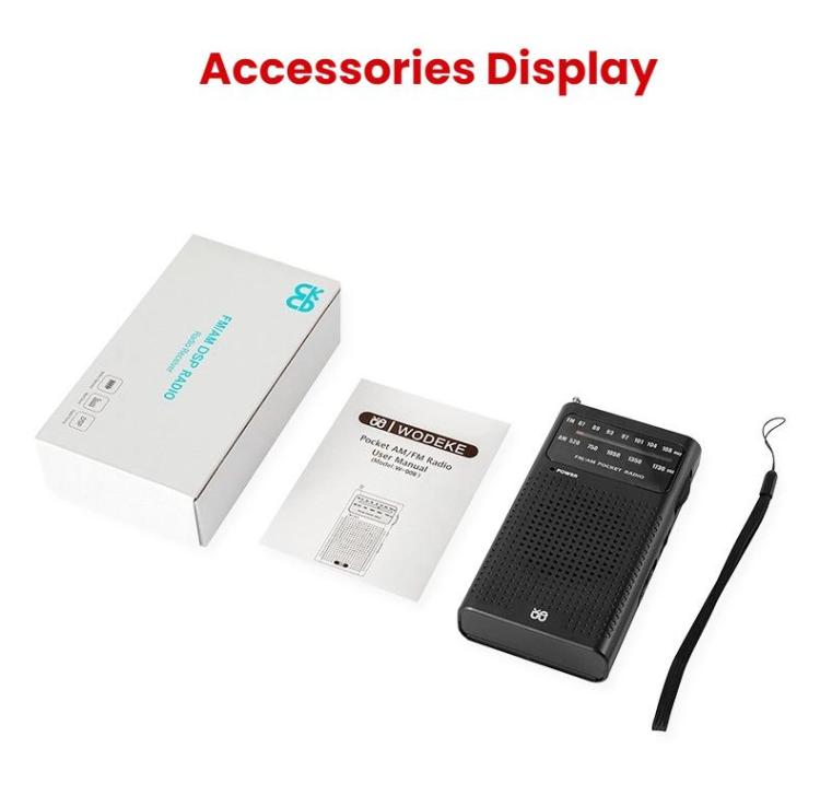 FM/AM Full-Band Channel Pocket Portable Pointer Radio Player
